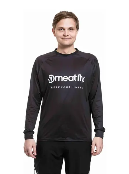 Meatfly pánský bike dres Cliff Black | Černá | Velikost M