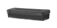 Kadeřnický gumový kartáč Duko 50 x 28 x 148 mm - černý (1412) + dárek zdarma