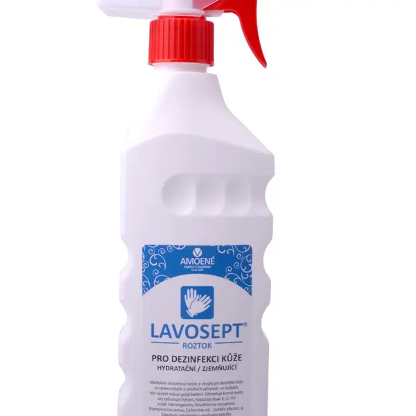 Dezinfekce kůže s rozprašovačem Amoené Lavosept - citron - 500 ml (0131C2M500P) + dárek zdarma