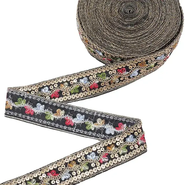 Polyester Embroidery Paillette Ribbon