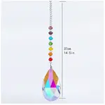 Chakra Theme K9 Crystal Glass Big Pendant Decorations