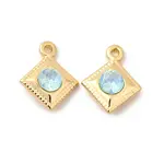 Brass Glass Charms
