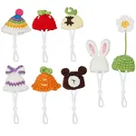 8Pcs 8 Styles Polyester Doll Hat