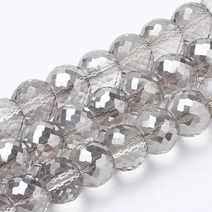Electroplat Glass Beads Strands