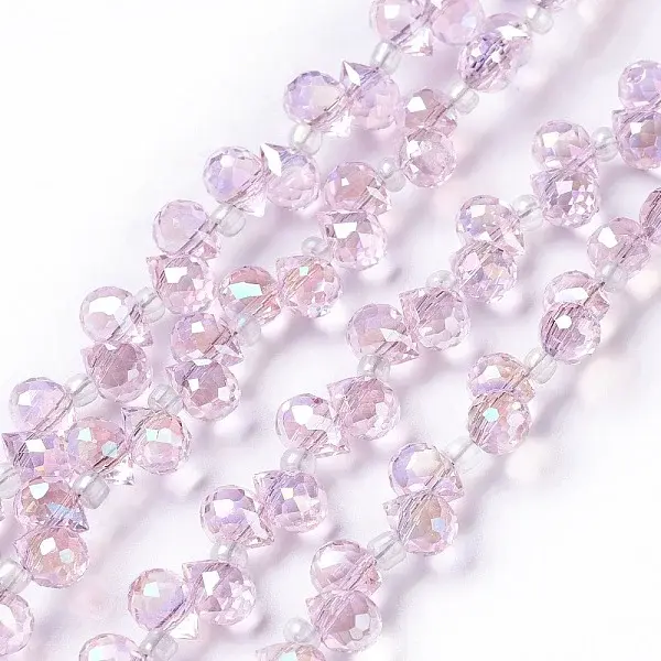 Transparent Glass Beads Strands