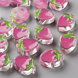 Transparent Enamel Acrylic Beads