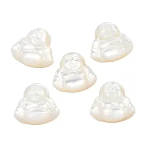 Natural White Shell Carved Cabochons