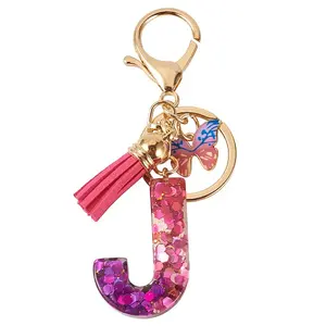 Alloy Resin Butterfly Keychains