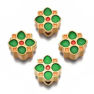 Rack Plating Alloy Enamel Beads