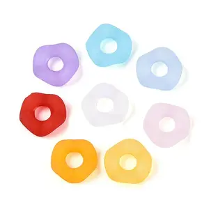 Frosted Transparent Acrylic Beads