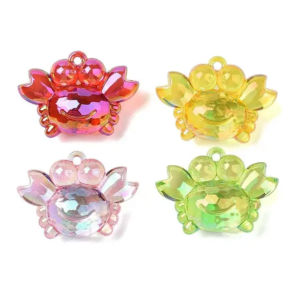 Electroplate Transparent UV Plating Acrylic Pendants