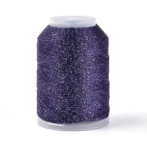 200M 6-Ply Sparkle Polyester Cord with Metallic Thread