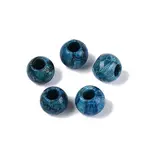 Natural Blue Agate(Dyed & Heated) European Beads