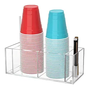 1Pc Acrylic Disposable Paper Cup Holders