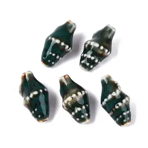 Vintage Handmade Porcelain Beads