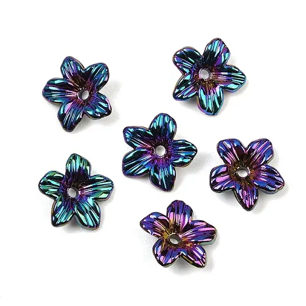 UV Plating Opaque Acrylic Bead Cap