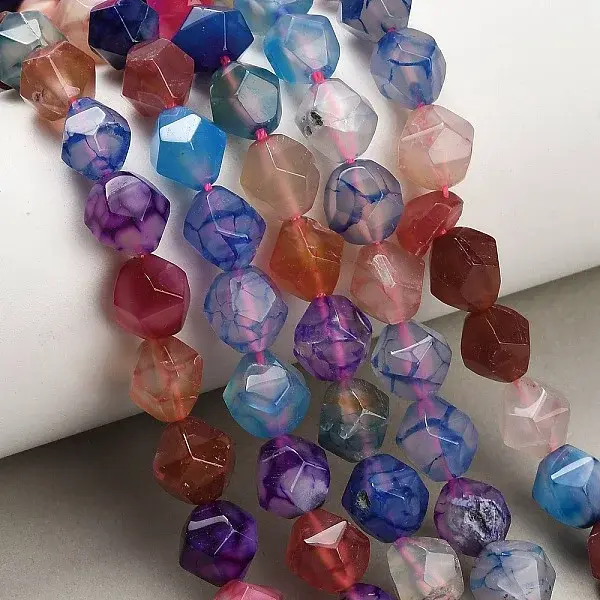 Natural Agate(Dyed & Heated) Beads Strands