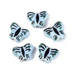 Hand Painted Butterfly Porcelain Beads