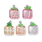 Fruit Theme Transparent Resin Pendants