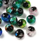 Handmade Silver Foil Glass Beads