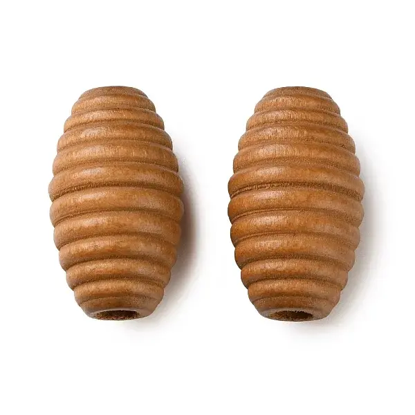 Spray Painted Wooden European Beads