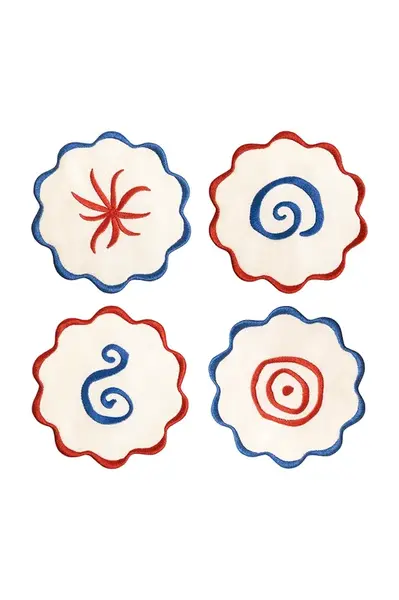 Octaevo  Sada podložek pod sklenice  Amalfi 13 x 13 cm 4-pack