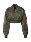 ALPHA INDUSTRIES Prechodná bunda 'MA-1'  olivová