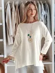 Dámska oversize blúzka COMFILA ecru