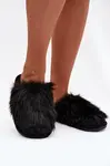 Čierne dámske papuče Boto Furry