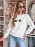 Dámska oversize mikina s nápisom TRUSTY