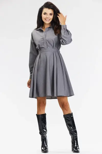 Awama Woman's Dress A668 Grey