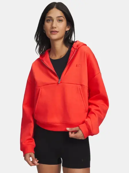 Under Armour červená mikina s kapucí