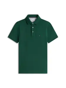TOMMY HILFIGER Tričko '1985 Slim Fit'  tmavozelená
