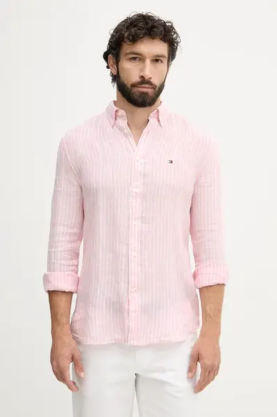 Tommy Hilfiger košile pánská lněná