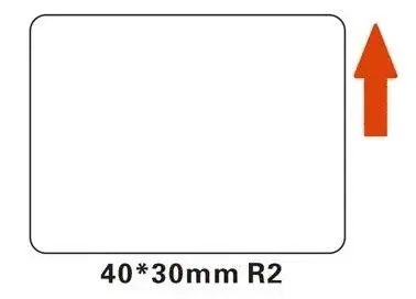 Niimbot A2A88608401, 40x30mm, 230ks, biele samolepiace štítky