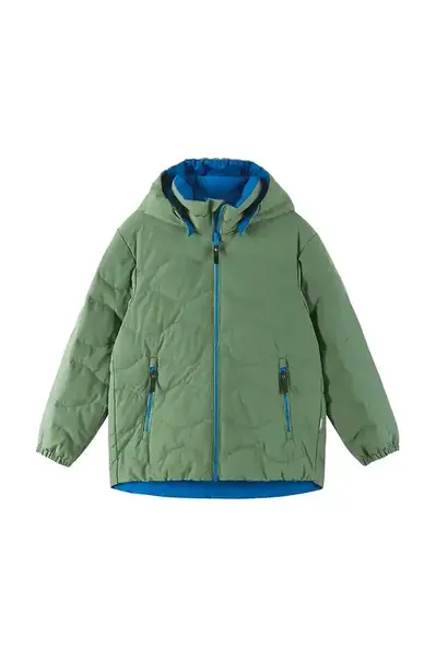 Dětská bunda Reima Fossila zelená barva, 5100058B