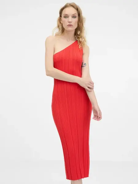 Red women's midi dress ORSAY - Women's