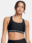 Under Armour Crossback Mid Bra-BLK - Women's Bra