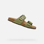 Light green women's slippers Geox Brionia R - Women's