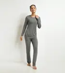 DIM MODAL PYJAMAS SET - Women's Modal Pajamas - Grey