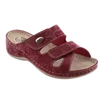 SANTÉ Dámské pantofle DS/152 VÍNOVÁ v.42