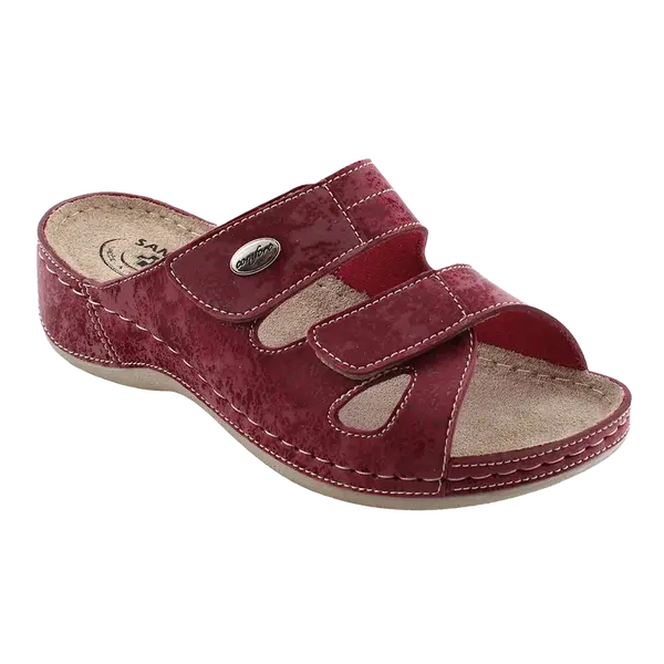 SANTÉ Dámské pantofle DS/152 VÍNOVÁ v.42