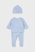 Kojenecká sada Mayoral Newborn 3-pack modrá barva, 2564