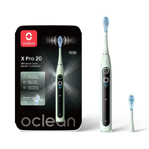 Oclean X Pro 20 sonický kartáček zelený