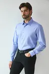 Bavlněná košile Medicine pánská, modrá barva, slim, s klasickým límcem