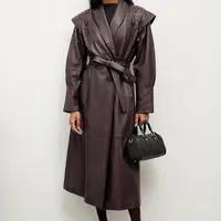 Kožený kabát Answear.LAB