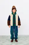 Detská bunda Tinycottons COLOR BLOCK POLAR SHERPA JACKET