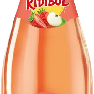 KIDIBUL Dětský šumivý nápoj - 99% jablko, jahoda 750 ml