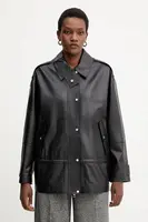 Kožená bunda BOSS Salaha