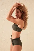 Trendyol Bikini Bottom - Khaki - Solid Color